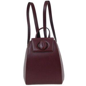 Cartier Bordeaux Leather Backpack L27 AQ00470